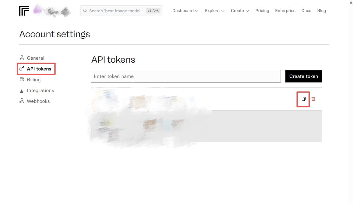 Create an API token